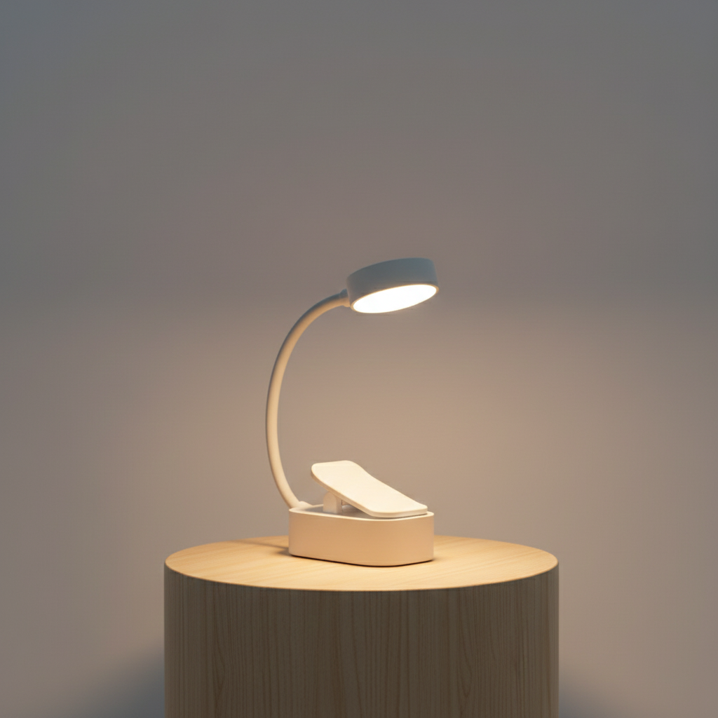 Portabel LED-läslampa med klämma